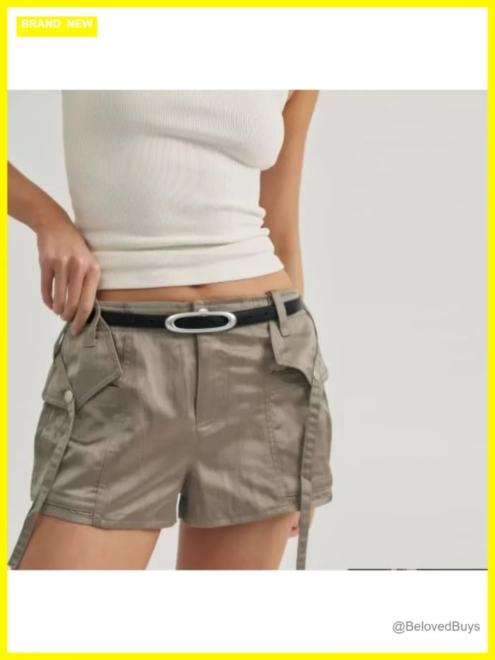 Slim Faux Leather Belt for Jeans Dresses with Silver Buckle